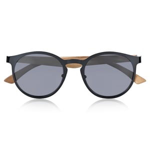 Earth Wood Reine gepolariseerde zonnebril - donkerbruin/zwart