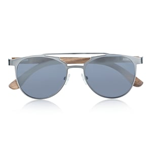 Earth Wood Positano gepolariseerde zonnebril - donkerbruin/zwart