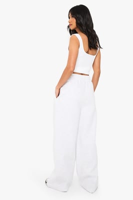 Petite Pintuck Detail Straight Leg Jogger