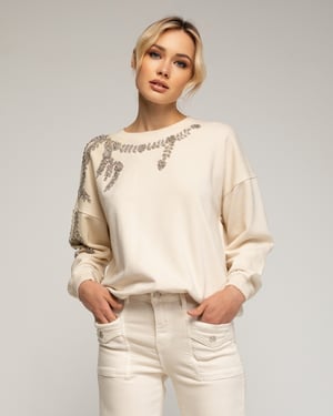 Sweatshirt med paljetter