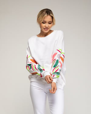 Sweater met borduursel