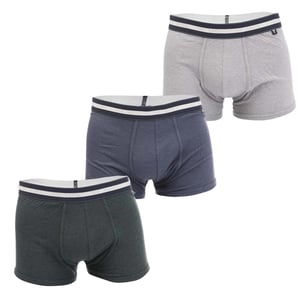 Ted Baker Katoenen Boxershorts Heren (Set van 3) (Zwart/Grijs/Denim)
