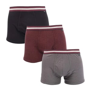 Ted Baker Katoenen Boxershorts Heren (Set van 3) (Zwart/Grijs/Marron)