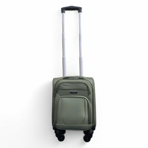 Soft Shell Lightweight Nylon 4 Wheel Underseat Cabin Case Holiday Suitcase