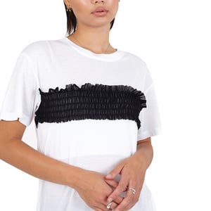 BRAVE SOUL NICOLE Womens T Shirts Frill Short Sleeve Stretchy Tops