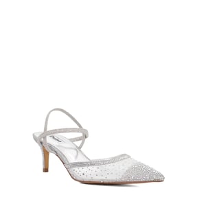Dune Ladies Charismatic - Mesh Diamante Slingback Shoes