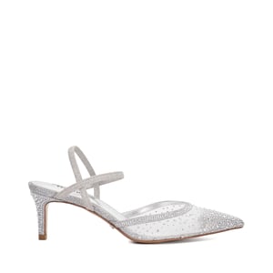 Dune Ladies Charismatic - Mesh Diamante Slingback Shoes