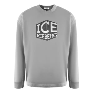Grijze sweater met Ice Iceberg Cubed-logo