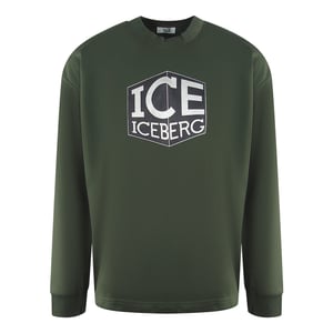 Ice Iceberg Cubed Logo Groen Sweatshirt