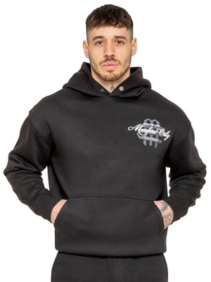 Enzo Milano | Oversized Hoodie med tryck för herrar