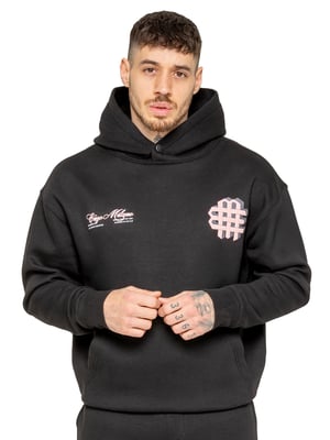 Enzo Milano Heren Oversized Bedrukte Hoodie