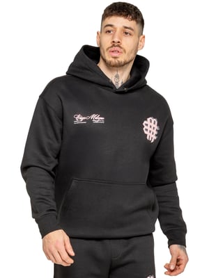 Enzo Milano Heren Oversized Bedrukte Hoodie