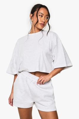 Boxy Crop T-shirt And Short Set