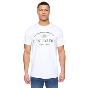 Henleys Mens Henclose Cotton T-Shirt (White)