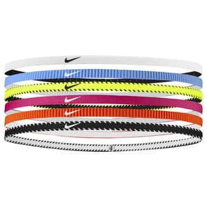 Nike Classic Flexible Slim Hairband (Pack of 6) (Multicoloured)