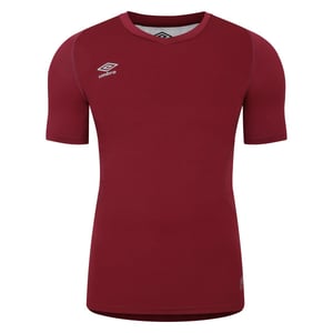 Umbro Unisex Elite V-hals Base Layer Top voor volwassenen (Nieuw Claret)
