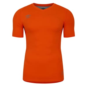 Umbro Unisex Elite V-hals Base Layer Top voor volwassenen (Schokkend Oranje)