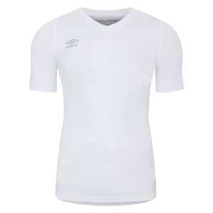 Umbro Unisex Elite V-hals Base Layer Top voor volwassenen (Wit)