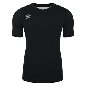 Umbro Unisex Elite V-hals Base Layer Top voor volwassenen (Zwart)