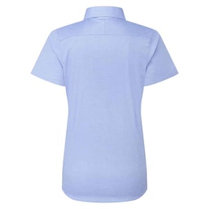 Premier Dames/Dames Supreme Oxford Formeel Overhemd Met Korte Mouwen (Oxford Blauw)
