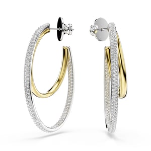 Swarovski 'Hyperbola' Vrouwen Basis Metalen Oorbellen - Zilver/Goud 5702400