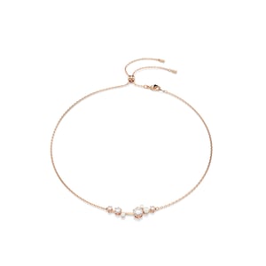Swarovski 'Constella Bars' Dames Gouden Geplateerde Metalen Ketting - Roze 5729504