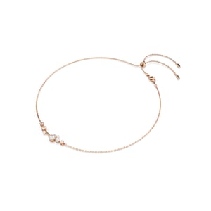 Swarovski 'Constella Bars' Dames Gouden Geplateerde Metalen Ketting - Roze 5729504