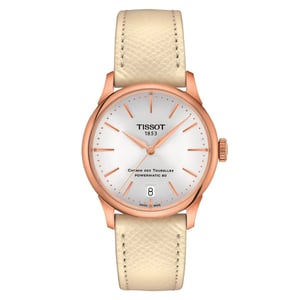 Tissot T-classic Chemin Des Tourelles Powermatic 80 Dames Horloge Beige T1392073603100