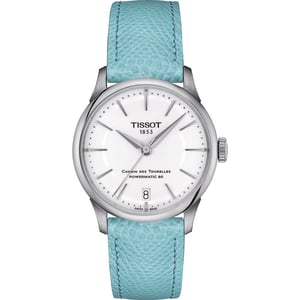 Tissot T-classic Chemin Des Tourelles Powermatic 80 Dames Horloge Blauw T1392071601100