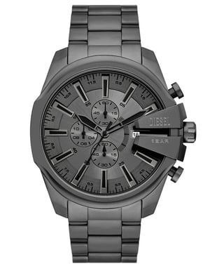 Diesel Mega Chief Slim Heren Horloge Grijs DZ4676
