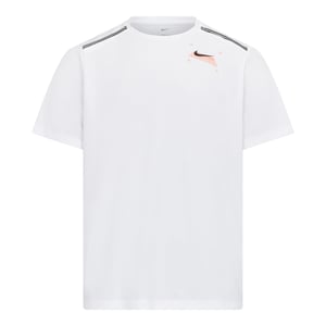 Nike Miler Graphic Men’s Short Sleeve Running T-Shirt White