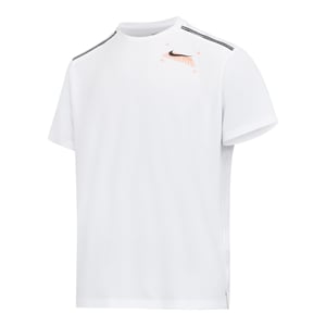 Nike Miler Graphic Men’s Short Sleeve Running T-Shirt White