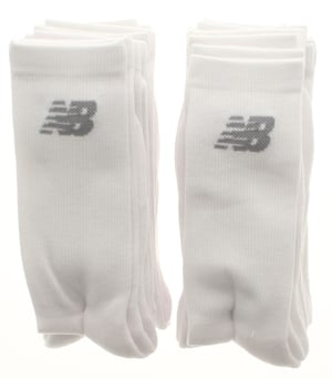 New Balance Mens Socks 10pk Crew M 7-8 L 9-11 white