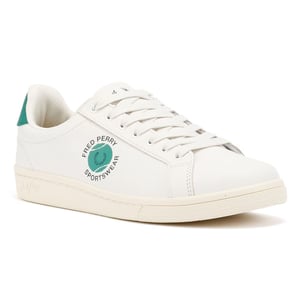 Fred Perry Tennis Cupsole Leren Witte Sneakers Voor Heren