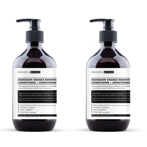 Biologische & Botanische Mandarin Oranje Vernieuwende Conditioner 500ml x 2 Duo Pack