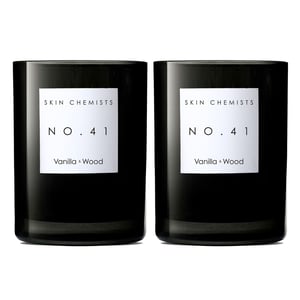 skinChemists No.41 Vanille & Hout Kaars 200g x 2 Duo Pack