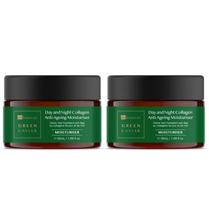 Dr Botanicals Green Caviar Day & Night Collagen Anti-Ageing Moisturiser 50ml x 2 Duo Pack