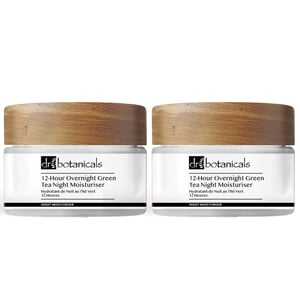 Dr Botanicals 12-Uur Overnacht Groene Thee Nachtvochtinbrengende Crème 50ml x 2 Duo Pakket