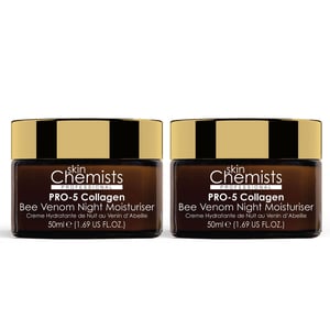 skinChemists Pro-5 Collageen Bijengif Nachtcrème 50ml x 2 Duo Pack