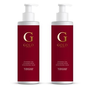 Gouden Serums Schuimende Mousse Reiniger met Hyaluronzuur 200ml x 2 Duo Pack