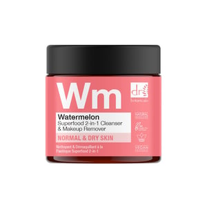 Dr Botanicals Watermelon Superfood 2-In-1 Cleanser & Makeup Remover 60ml x 2 Duo Pack