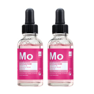 Dr Botanicals Moroccan Rose Facial Oil with Hyaluronic Acid & Vitamin C 30ml x 2 Duo Pack