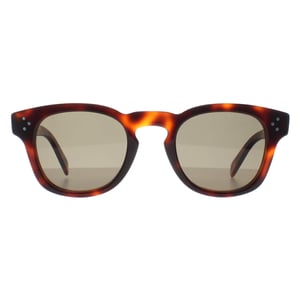 Celine Round Mens Blonde Havana Green Bold 3 Dots CL40233I