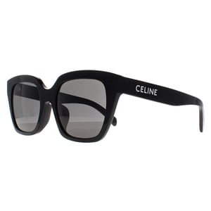 Celine Square Womens Shiny Black Smoke Grey Monochroms CL40198F