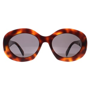Celine Oval Womens Blonde Havana Smoke Grey Triomphe CL40292U