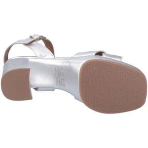 Hush Puppies Ophelia Siden Kvinnor Silver Klackar