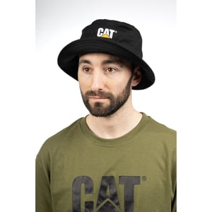Caterpillar Katoenen Unisex Volwassenen Zwarte Bucket Hat