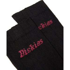 Dickies Sterke Polyester Unisex Volwassenen Zwarte Werk Sokken