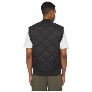 Dickies Diamantgequilted Vest Heren Zwart Gilets
