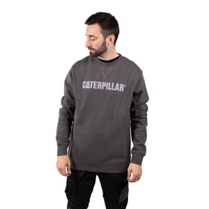 Caterpillar Midweight Crewneck Katoenen Heren Grijze Sweatshirt